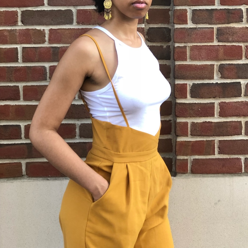 Boho Chic Mustard Jumpsuit/Romper